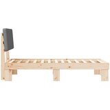  Krevetni okvir s tapiciranim uzglavljem Tamno siva 80 x 200 cm | shoptok.hr