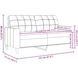  Dvosjed smeđi 140 cm baršunasti | shoptok.hr