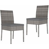 3-dijelni vrtni blagovaonski set od poliratana sivi | shoptok.hr