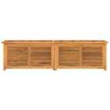  Vrtna kutija za pohranu s vrećom 200x50x55 cm masivna tikovina | Eponuda.com