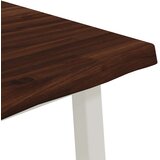  60 x 55 x 75 cm Čvrsto drvo akacije Tamno smeđa i bijela | shoptok.hr