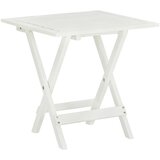  The Living Store Bistro miza bela 46x46x47 cm trden akacijev les - Stranska Mizica, (21499589) | Shoptok.si