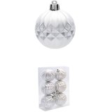 Molarem Home Set od 6 kuglica za božićno drvce – 6 cm, srebrna | shoptok.hr