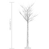  Božićno drvce 156 LED žarulja 1,5 m tople bijele izgled vrbe | shoptok.hr