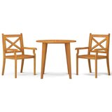  3-dijelni vrtni blagovaonski set od masivnog bagremovog drva | shoptok.hr