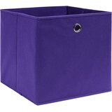  Kutije za pohranu 4 kom netkana tkanina 28x28x28 cm ljubičaste | Eponuda.com