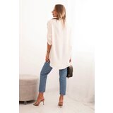 Kesi Włoski Blouse with a longer back light beige | ePonuda.com