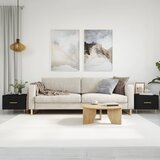 vidaXL Klubske mizice 2 kosa črne 50x50x40 cm inženirski les Cene