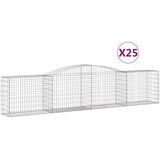  Lučne gabionske košare 25 kom 400x50x80/100cm pocinčano željezo | Eponuda.com