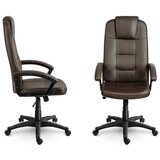 Sofotel 402C-DARK-BROWN ergonomska uredska stolica od eko kože – tamnosmeđa | shoptok.hr