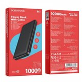 Borofone prenosna baterija BJ3 powerbank 10000 mAh 2x USB - črn | Shoptok.si