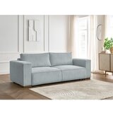 Bobochic Paris Svetlo siva raztegljiva/s prostorom za shranjevanje sedežna garnitura iz rebrastega žameta 244 cm Chelsea – | Shoptok.si