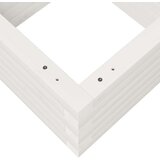  Vrtno cvetlično korito belo 40x40x23 cm trdna borovina | Shoptok.si