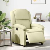 Maison Chic Električni naslanjač - Relax naslanjač krem pravo usnje, (22061828) | Shoptok.si