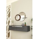 Hanah home komoda Meyra 120, 120 cm, antracit / srebrna | Eponuda.com