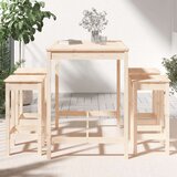  5-dijelni vrtni barski set od masivne borovine | shoptok.hr