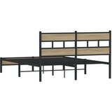  Okvir kreveta bez madraca boja hrasta sonome 150x200 cm drveni | shoptok.hr