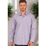 Dewberry G726 MEN'S SHIRT-PLAIN LILAC Cene