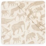 Jollein plahta za dječji krevetić 60x120 animals nougat | shoptok.hr