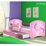 ACMA Dječji krevet s motivom, bočna roza + ladica 180x80 cm - 17 Pony | shoptok.hr