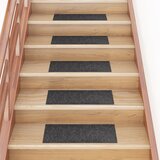 vidaXL Samolepilne preproge za stopnice 15 kosov 60x25 cm sive Cene