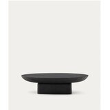 Kave Home Črna klubska mizica iz masivne akacije 70x140 cm Ovak – | Shoptok.si