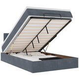 Maison Chic Otomanski Posteljni okvir - Dvoposteljna postelja - Zakonska postelja z vzmetnico siv 120x200 cm žamet-J1777, (21772553) | Shoptok.si