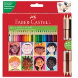  BOJE DRVENE 24BOJE TROKUTASTE PLUS 3BOJE DRVENE OBOSTRANE SKIN FABER CASTELL 511515 BLISTER Cene