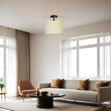 Opviq bambu 05 abajurlu plafonyer avize beigeblack chandelier Cene