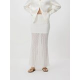 Reserved Čipkasta maxi suknja - bijela | shoptok.hr