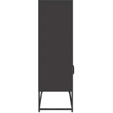  Visoka ploča crna 68x39x123 cm čelik | Shoptok.si