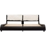 In okvir za krevet od umjetne kože LED crno-bijeli 180 x 200 cm | shoptok.hr