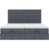 vidaXL Okvir kreveta s madracima tamnosivi 180x200cm baršunasti | shoptok.hr