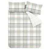Catherine Lansfield Zelena 3-delna posteljnina za zakonsko posteljo/podaljšana 230x220 cm Cartmel Check – | Shoptok.si