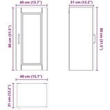 vidaXL Stenska kuhinjska omarica s polico Sonoma hrast 40 x 31 x 80 cm | Shoptok.si