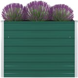 vidaXL Povišena vrtna gredica 100 x 100 x 77 cm pocinčani čelik zelena Cijene