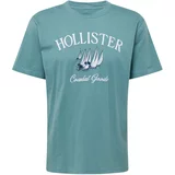 Hollister Majica 'COASTAL' mornarsko plava / cijan plava / bijela