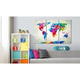  Slika na plutenoj podlozi - Colourful Expression [Cork Map] 120x80 | shoptok.hr