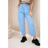 Kesi Włoski Trousers with pockets Summer Punto blue Cene
