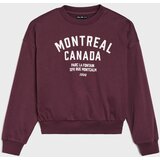 Sinsay Pamučna crewneck majica s natpisom | shoptok.hr