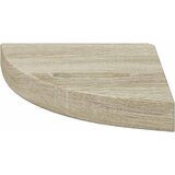  Plutajuće kutne police 2 kom boja hrasta 25 x 25 x 3,8 cm MDF | shoptok.hr