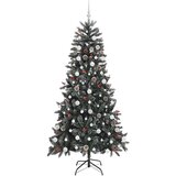 vidaXL Umestno božično drevo med 300 LED Zelena 114 x 114 x 210 cm | Shoptok.si