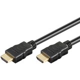 Goobay high speed hdmi (m/m) 2.0 4k 60hz 18gbit/s 1m z ethernet pozlačen črn kabel Cene