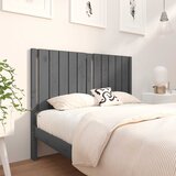  Uzglavlje za krevet sivo 125,5 x 4 x 100 cm od masivne borovine | Eponuda.com