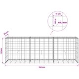  Gabion s žicom debljine 3,5 mm i mrežom 10x10 cm 150x30x50 cm | shoptok.hr