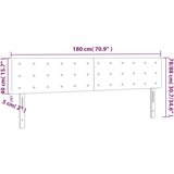  Uzglavlje crno 180x5x78/88 cm baršunasto | shoptok.hr