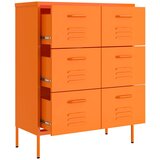  s ladicama narančasti 80 x 35 x 101,5 cm čelični | shoptok.hr