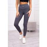 Kesi Ribbed leggings in graphite Cijene