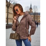 Resti Women's Quilted Jacket with Hood and Cuffs on Sleeves Silent Ridge Cene