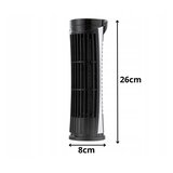  Stolpni namizni ventilator USB 26cm LED svetilka | Shoptok.si